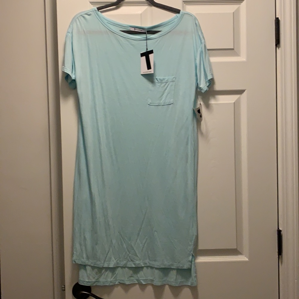 T by Alexander Wang t-shirt dress, light blue, XS